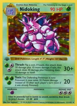 Nidoking — Base Set #11