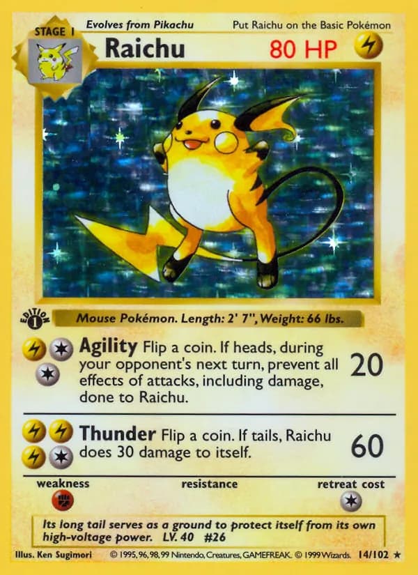 Raichu — Base Set #14