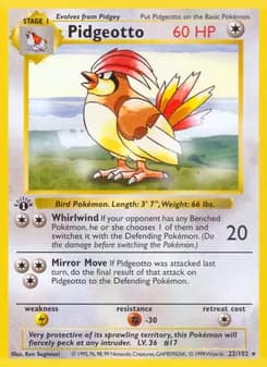 Pidgeotto — Base Set #22