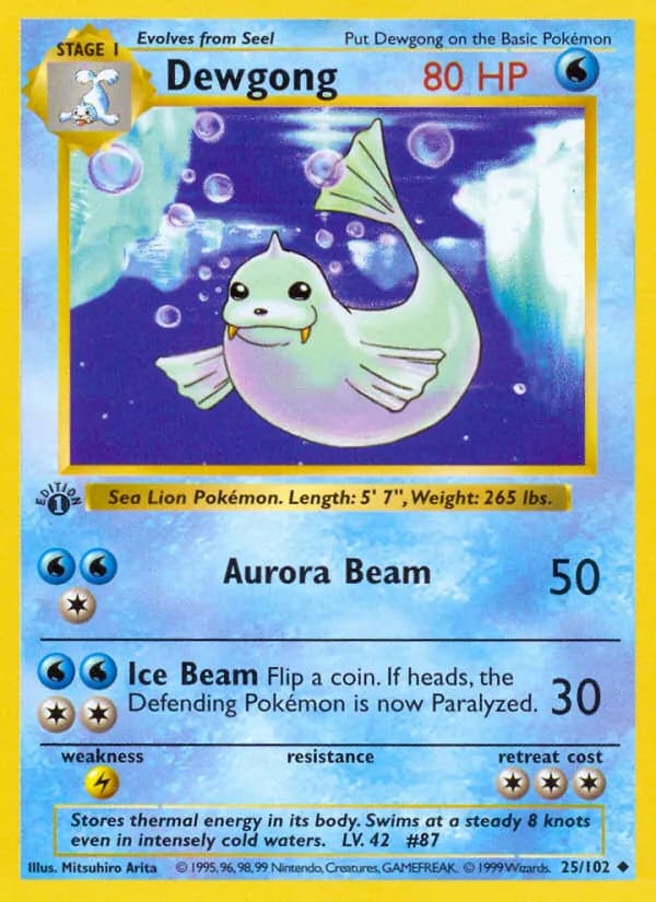 Dewgong — Base Set #25