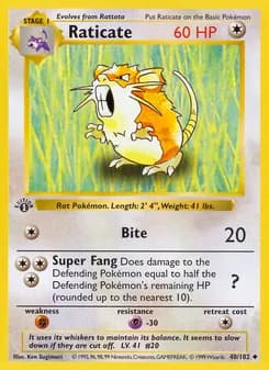 Raticate — Base Set #40