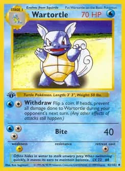 Wartortle — Base Set #42