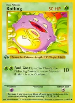 Koffing — Base Set #51