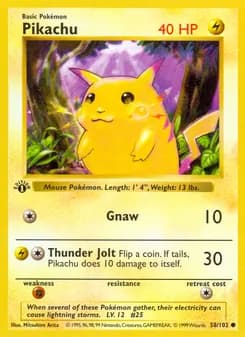 Pikachu — Base Set #58