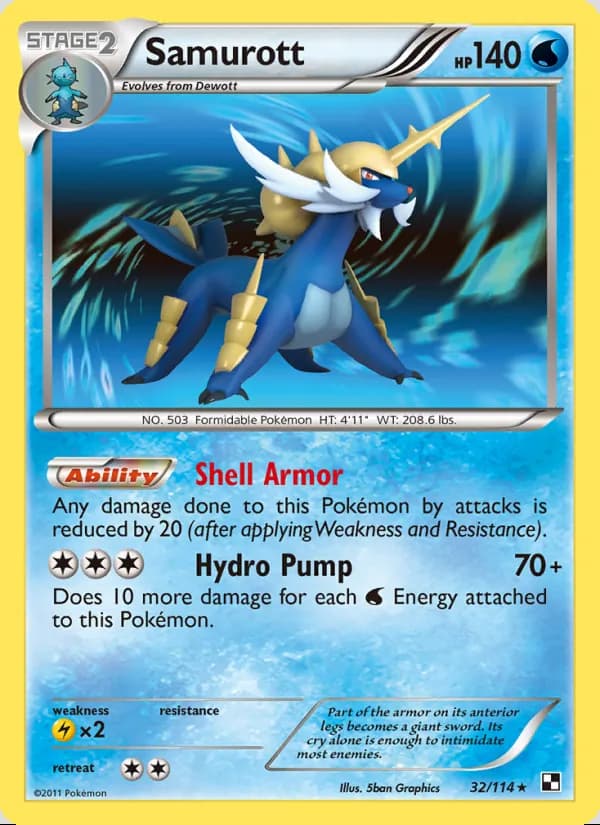 Samurott — Black & White #32