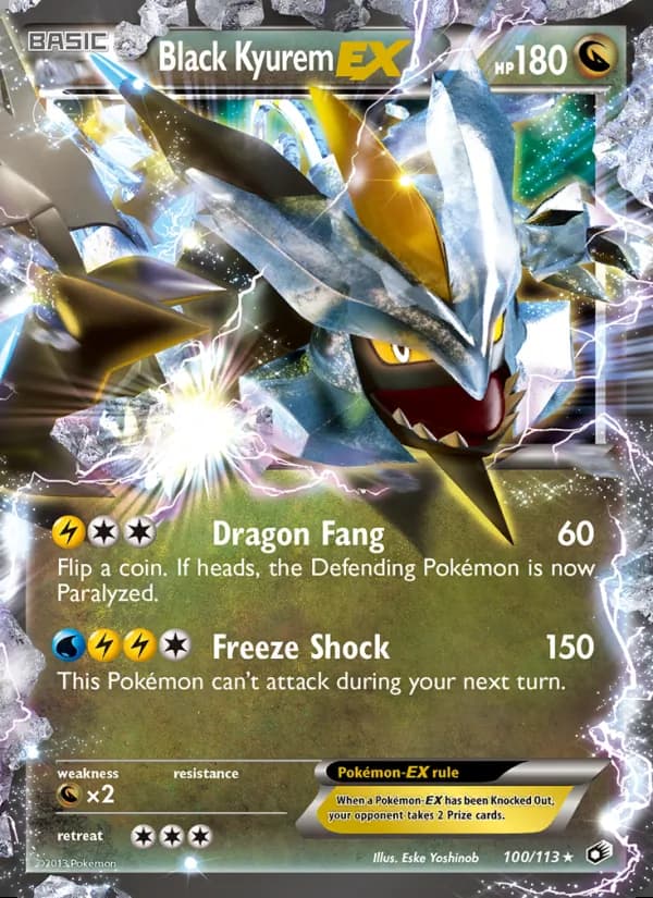 Black Kyurem-EX — Legendary Treasures #100