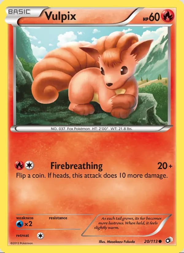 Vulpix — Legendary Treasures #20