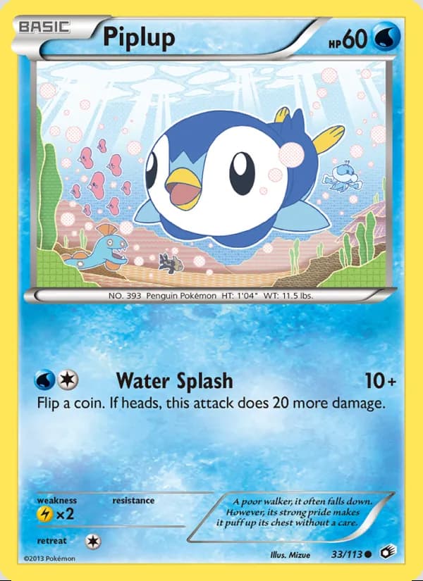 Piplup — Legendary Treasures #33