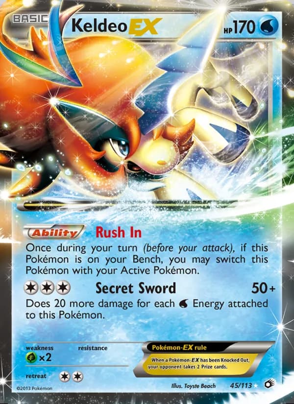 Keldeo-EX — Legendary Treasures #45