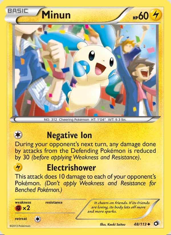 Minun — Legendary Treasures #48