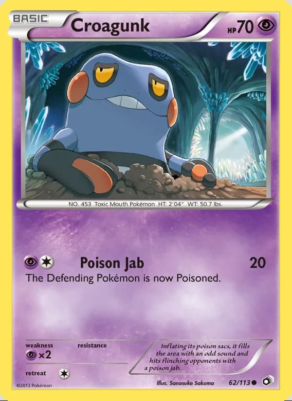 Croagunk — Legendary Treasures #62