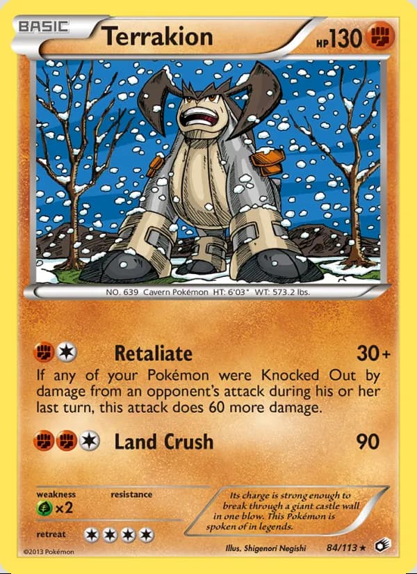 Terrakion — Legendary Treasures #84