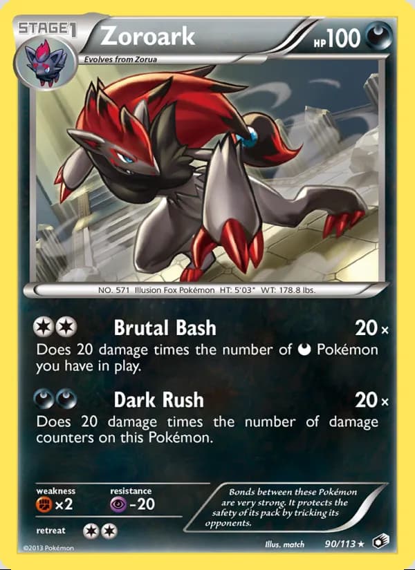 Zoroark — Legendary Treasures #90