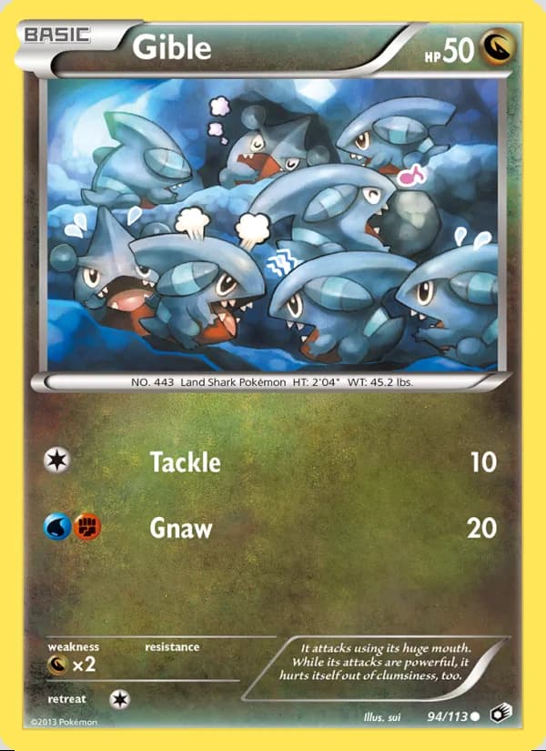Gible — Legendary Treasures #94
