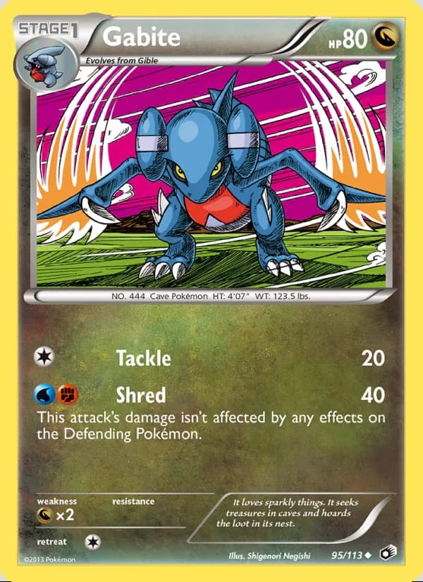 Gabite — Legendary Treasures #95
