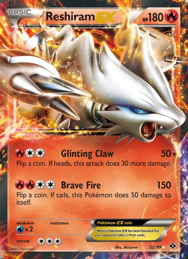 Reshiram-EX — Next Destinies #22