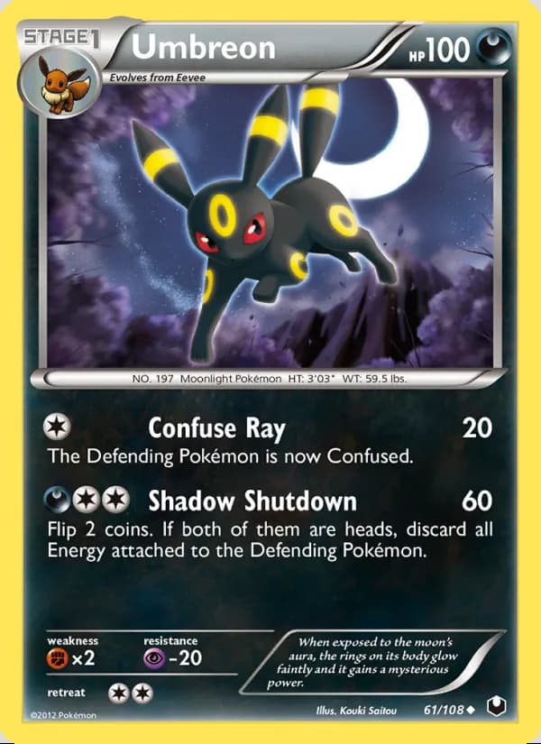 Umbreon — Dark Explorers #61