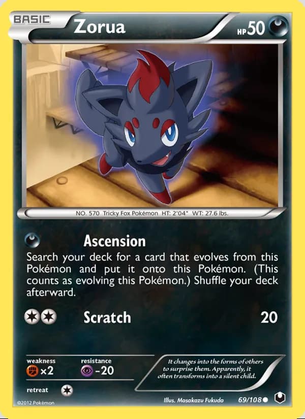 Zorua — Dark Explorers #69