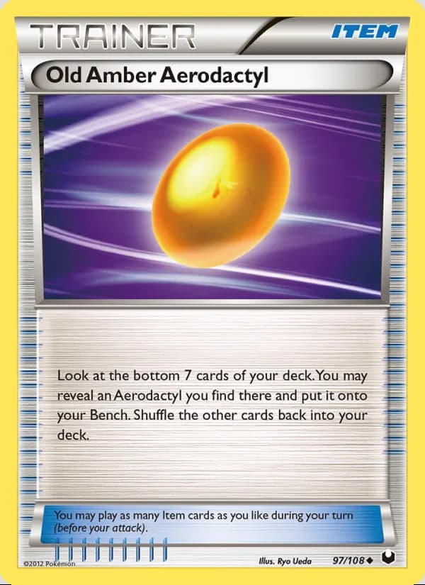 Old Amber Aerodactyl — Dark Explorers #97