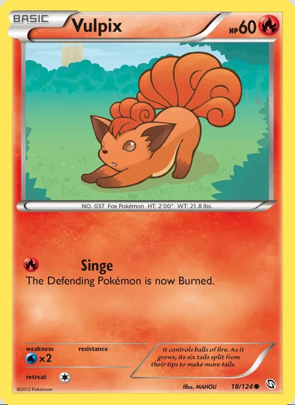 Vulpix — Dragones Majestuosos #18
