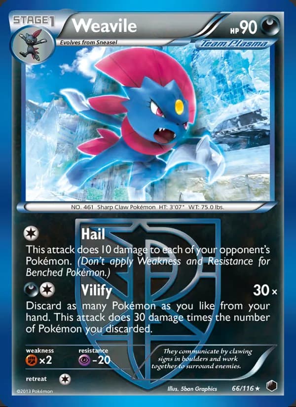 Weavile — Plasma Freeze #66