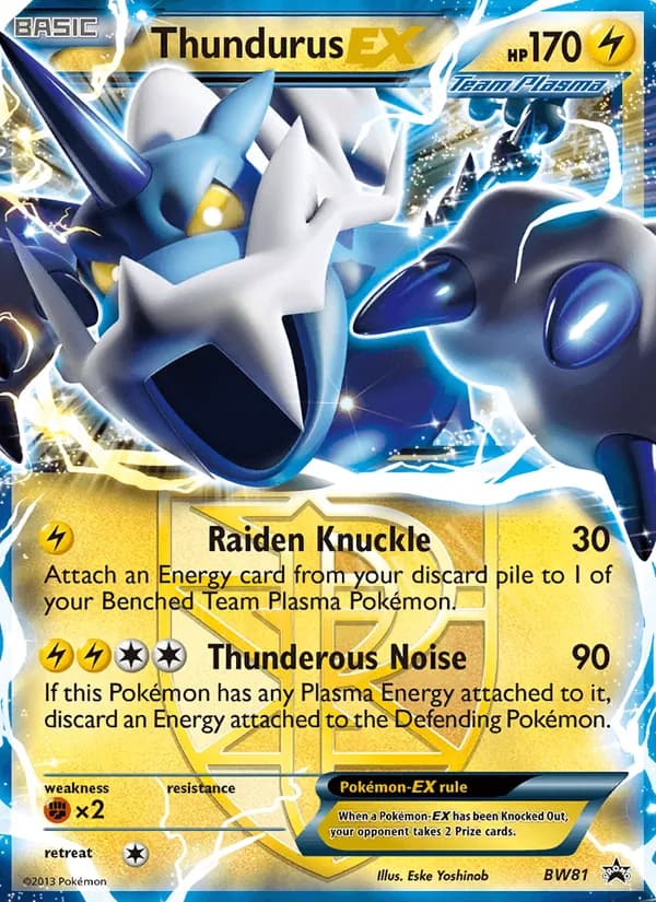 Thundurus-EX — NB Promo #BW81