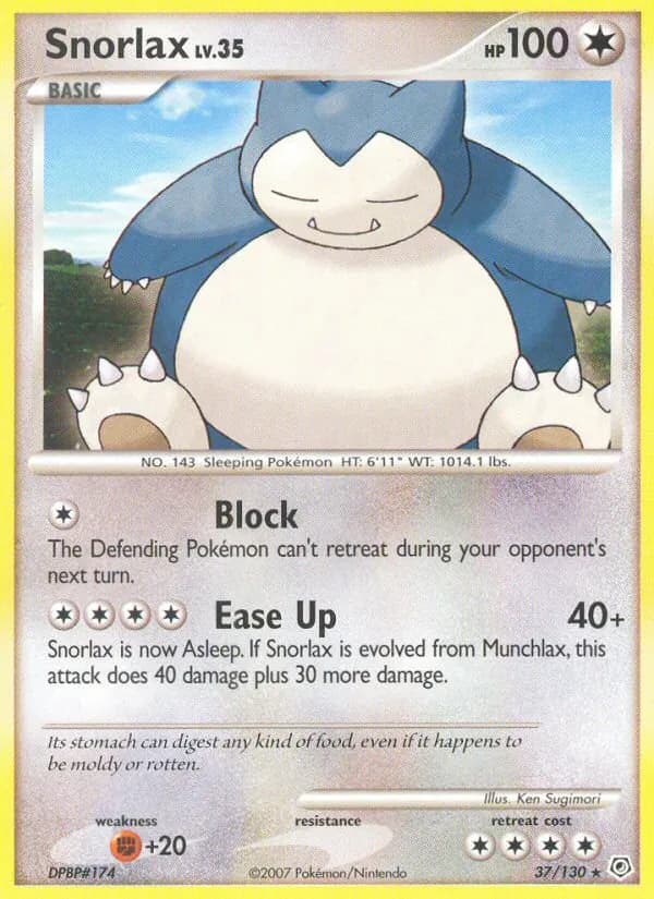 Snorlax — Diamond & Pearl #37