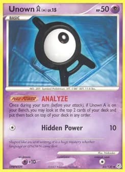 Unown A — Diamond & Pearl #65