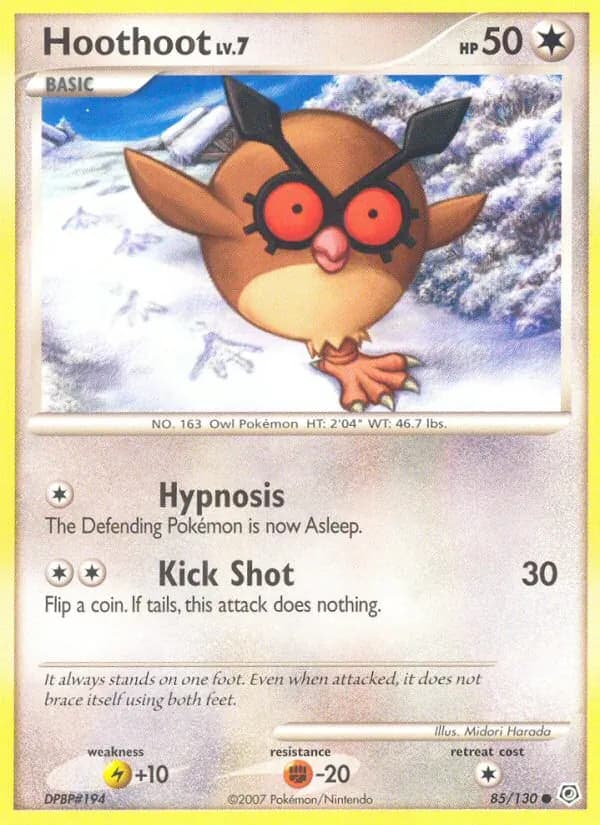 Hoothoot — Diamante & Perla #85