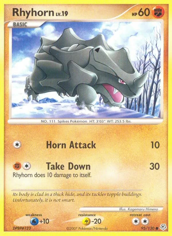 Rhyhorn — Diamante & Perla #95