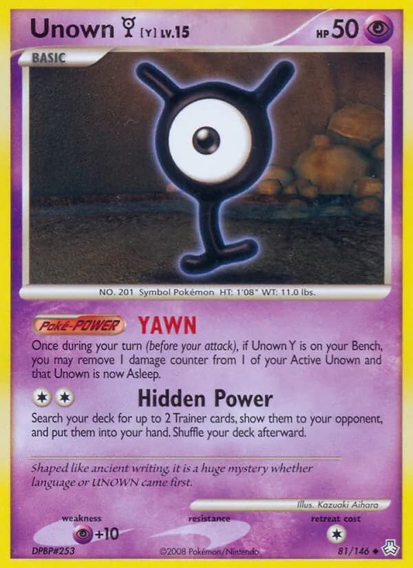 Unown Y — Despertar de las Leyendas #81