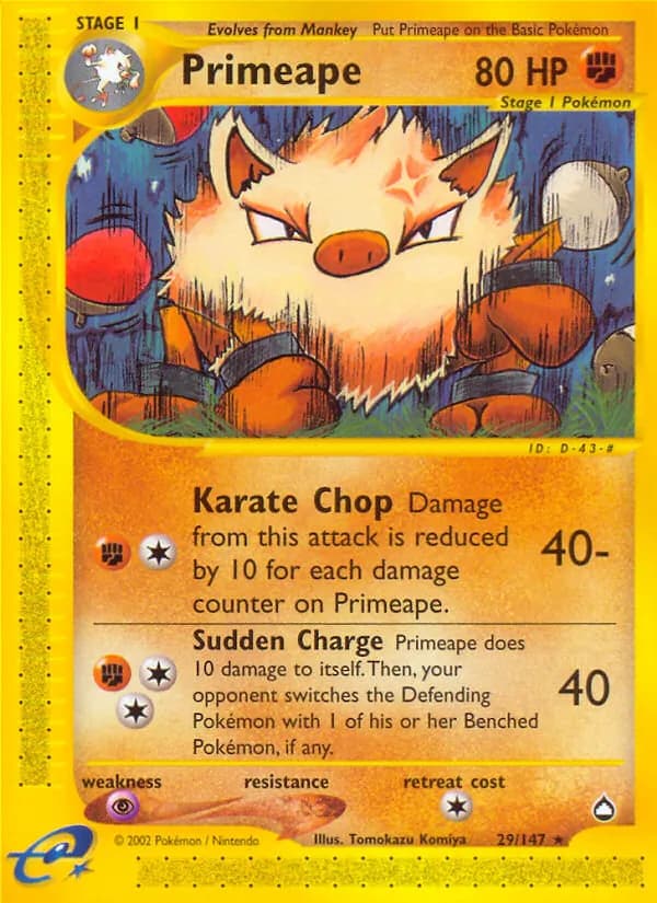 Primeape — Aquapolis #29