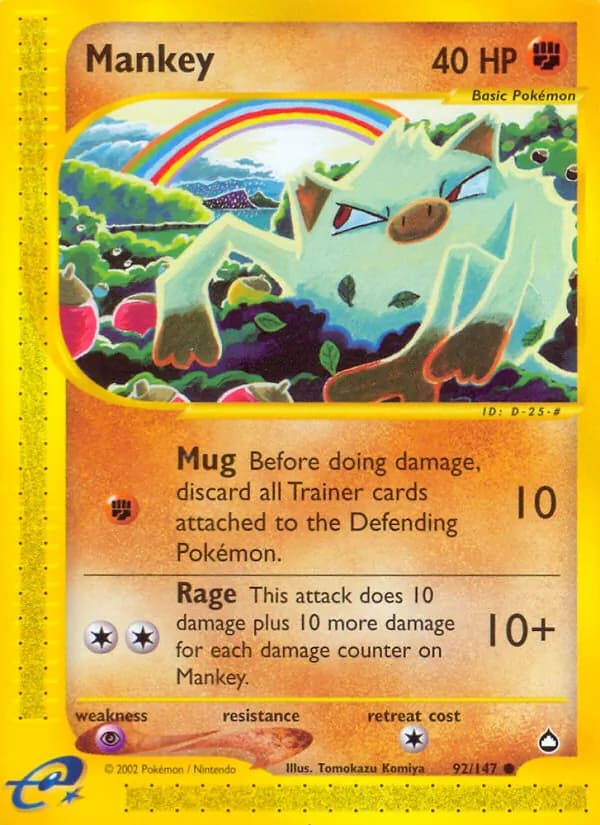 Mankey — Aquapolis #92