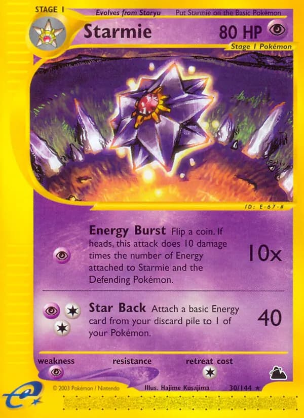 Starmie — Skyridge #30