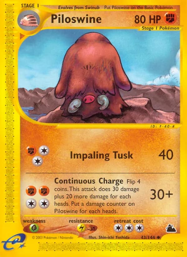 Piloswine — Skyridge #43