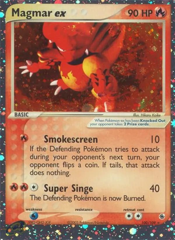 Magmar ex — Rubí & Zafiro #100