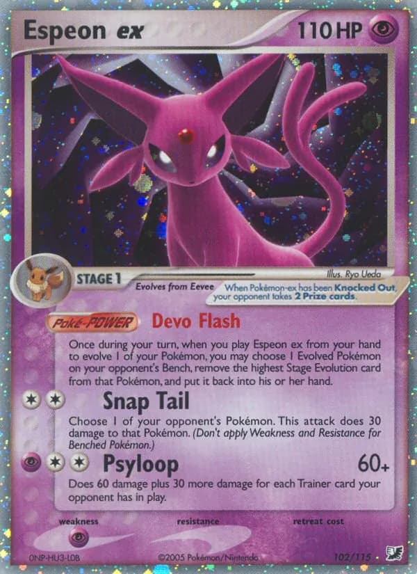 Espeon ex — EX Fuerzas Ocultas #102