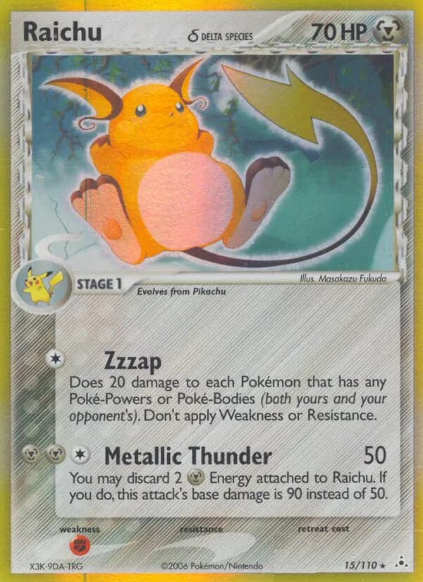 Raichu δ — Holon Phantoms #15