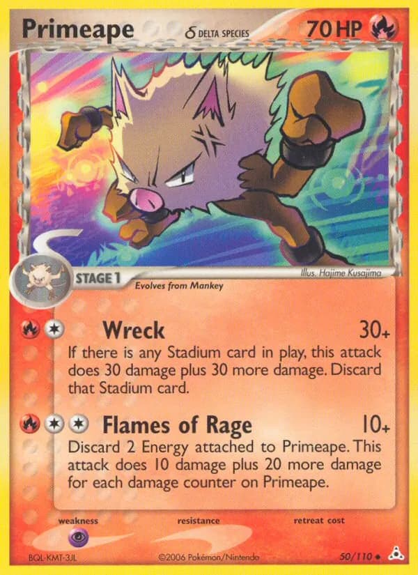 Primeape δ — Holon Phantoms #50