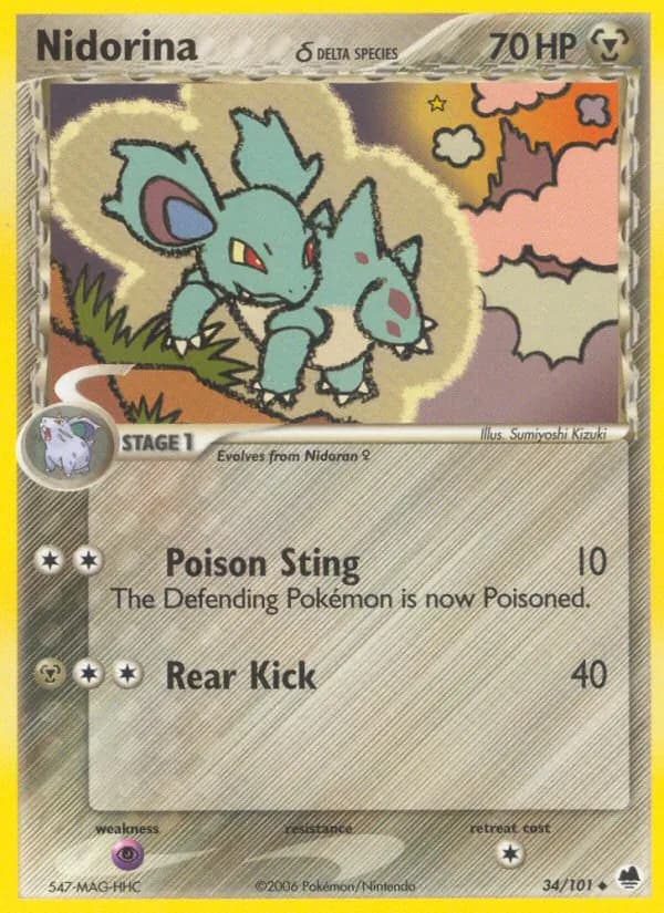 Nidorina δ — Dragon Frontiers #34