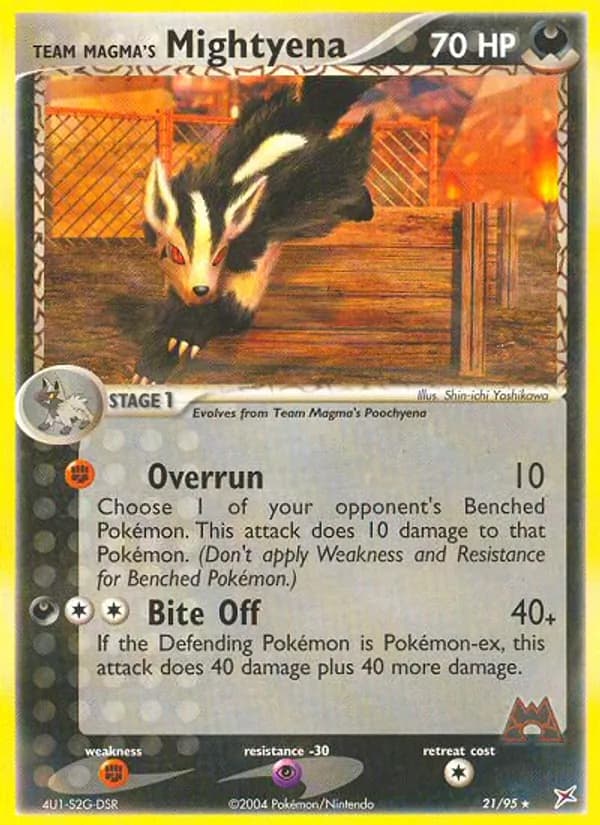 Team Magma's Mightyena — Team Magma vs Team Aqua #21