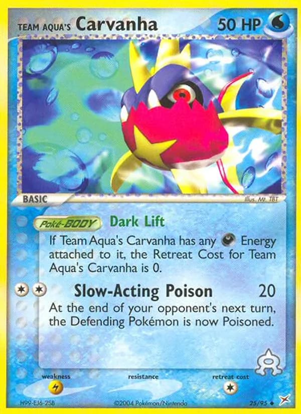 Team Aqua's Carvanha — Team Magma vs Team Aqua #25