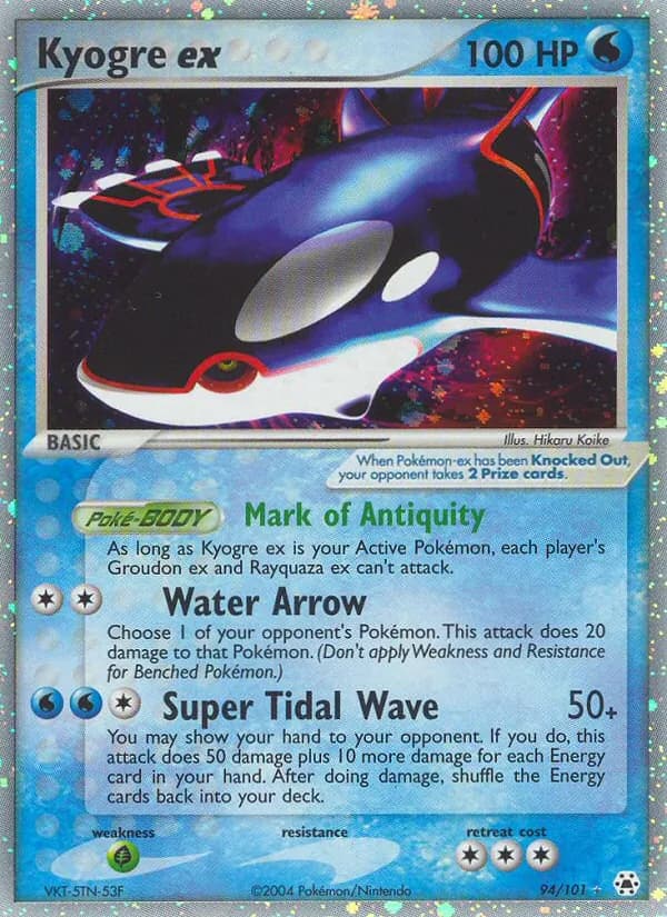 Kyogre ex — Hidden Legends #94
