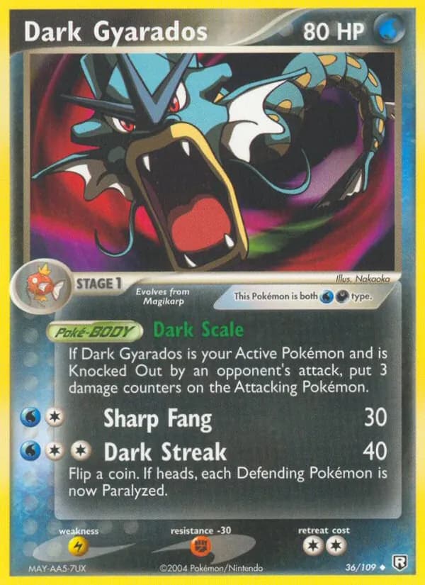 Dark Gyarados — Team Rocket Returns #36