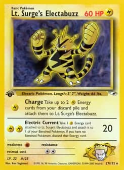 Lt. Surge's Electabuzz — Gym Heroes #27