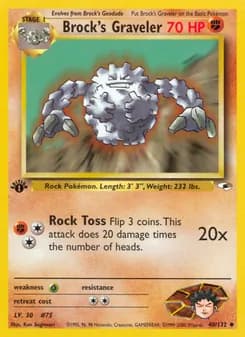 Brock's Graveler — Gym Heroes #40