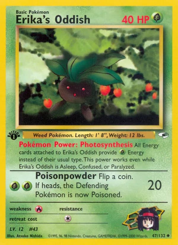 Erika's Oddish — Gym Heroes #47