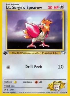 Lt. Surge's Spearow — Gym Heroes #52