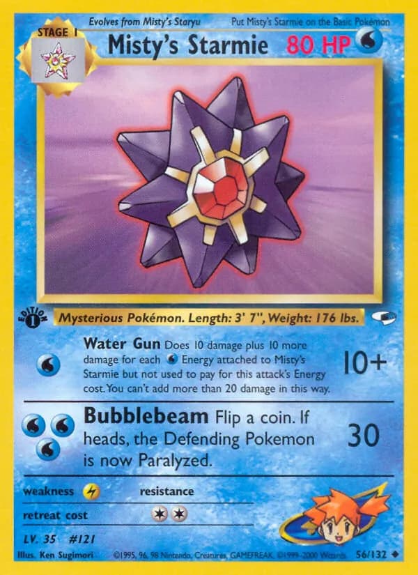 Misty's Starmie — Gym Heroes #56