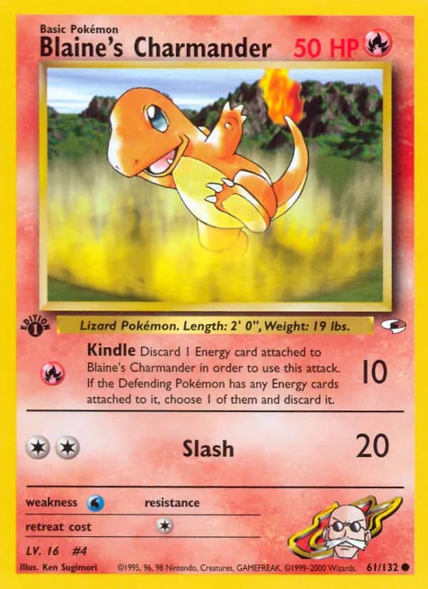 Blaine's Charmander — Gym Heroes #61